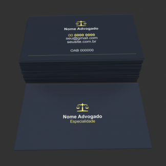 Cartão de Visita Advogado Modelo 01