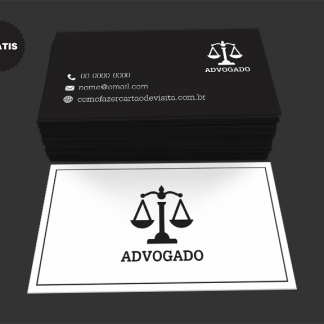 Cartão de Visita Advogado Grátis