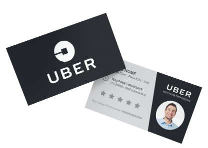 Cart O De Visita Uber Modelo Como Fazer Cart O De Visita