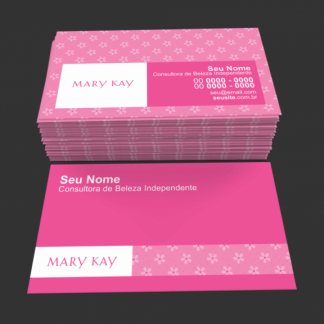 Cartão de Visita Mary Kay Modelo 01