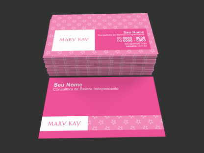 Cartão de Visita Mary Kay Modelo 01