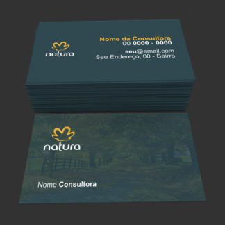 Cartão de Visita Natura - Modelo 01 - Como Fazer Cartão de Visita