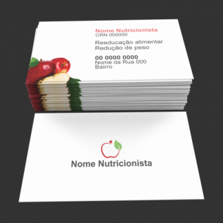 Cartão de Visita Nutricionista Modelo 03