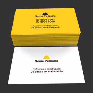 Cartão de Visita Pedreiro Modelo 03