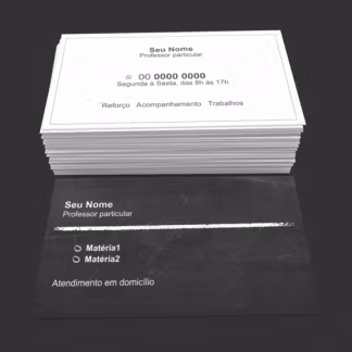 Cartão de Visita Professor Particular Modelo 02