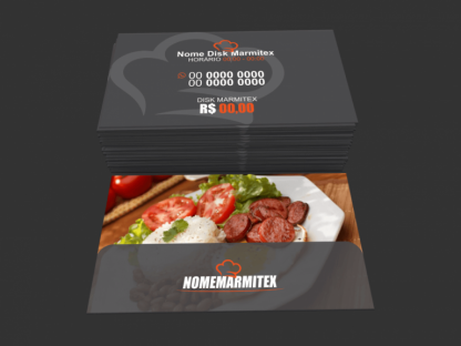 Cartão de Visita Restaurante e Marmitex Modelo 02