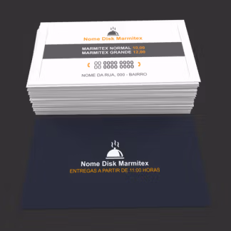 Cartão de Visita Restaurante e Marmitex Modelo 04