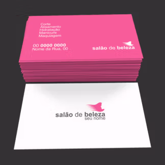 Cartão de Visita Salão de Beleza Modelo 02
