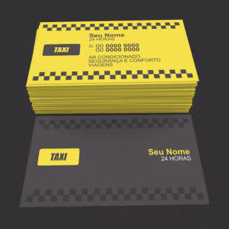 Cartão de Visita Taxista Modelo 01