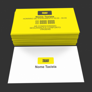 Cartão de Visita Taxista Modelo 02