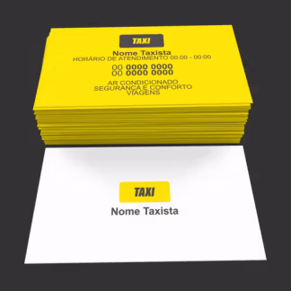 Cartão de Visita Taxista Modelo 02