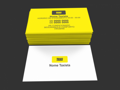 Cartão de Visita Taxista Modelo 02