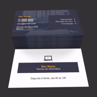 Cartão de Visita Técnico em Informática Modelo 01