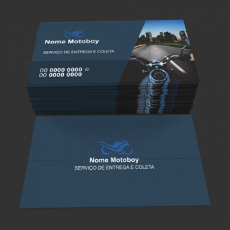 Cartão de Visita Moto Táxi e Motoboy Modelo 04