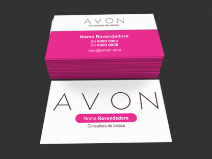 Cartão de Visita Avon Modelo 01
