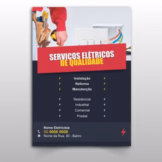 Panfleto Eletricista Modelo 01