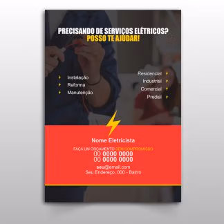 Panfleto Eletricista Modelo 02