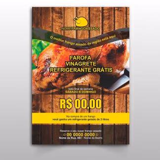 Panfleto Frango Assado - Modelo 02