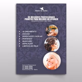 Panfleto Salão de Beleza - Modelo 03